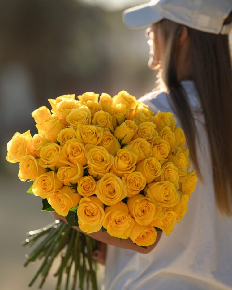 Bouquet 50 Rosas Amarillas