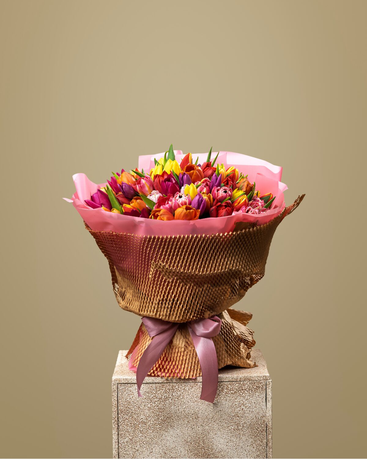 Bouquet of 100 Mixed Tulips