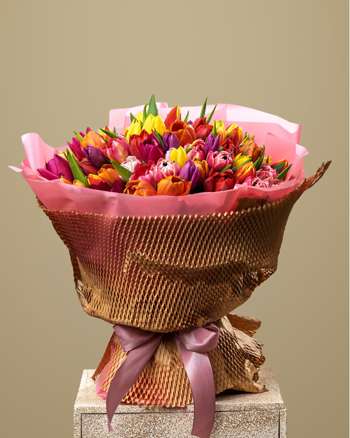 Bouquet of 100 Mixed Tulips - Imagen 2