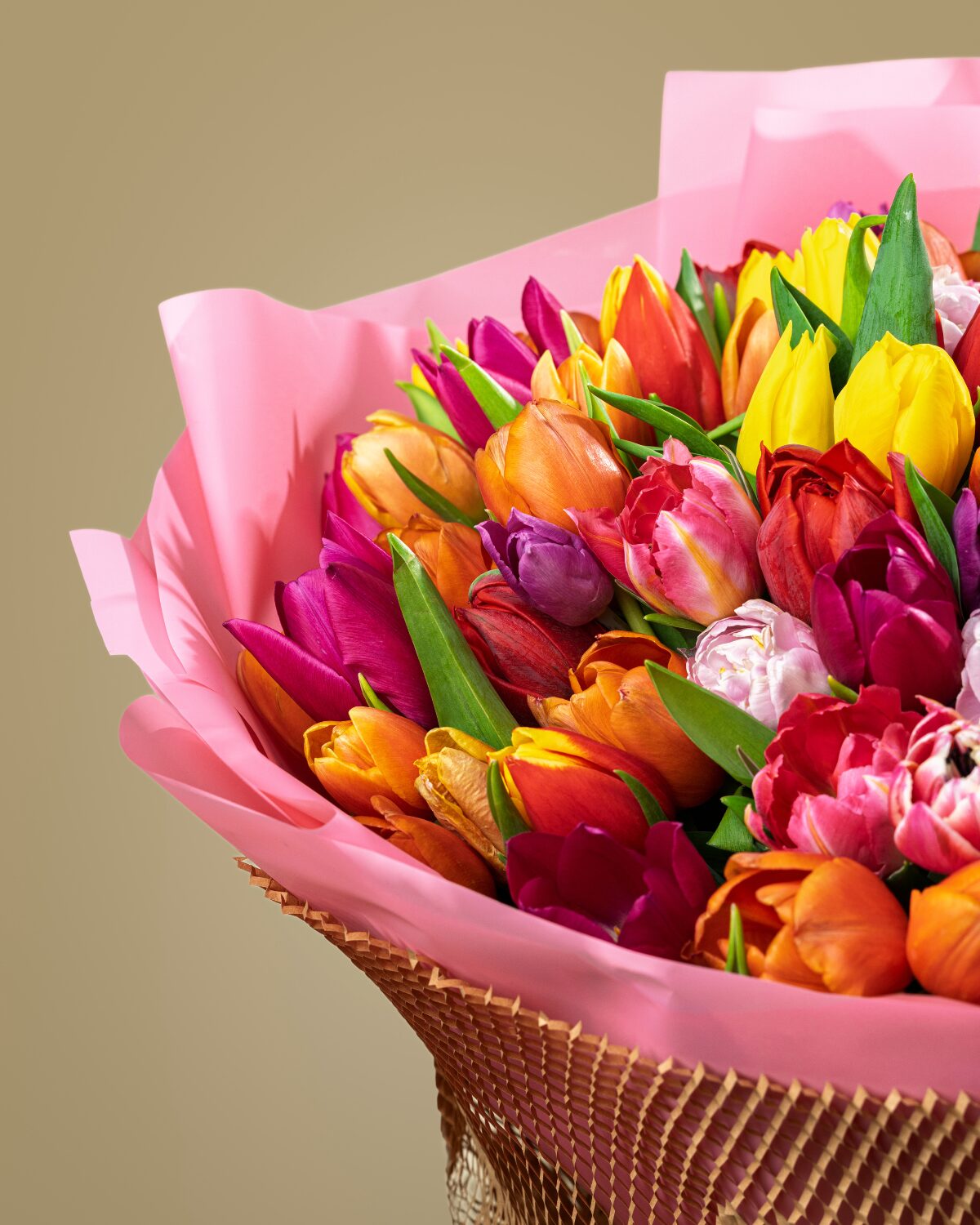 Bouquet of 100 Mixed Tulips - Imagen 3
