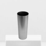 Jarrón metalizado plateado 0,00&euro;