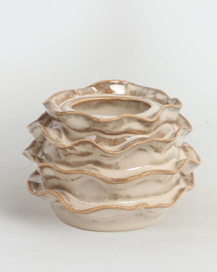 Portavela Nacre – Cerámica