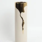 Vertical Golden Aura Vase (12,5 × 12,5 × 38,5 cm) +€25,00