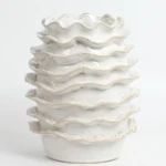 Aura Wavy Mother-of-Pearl Vase (19,5 × 19,5 × 25 cm) +€70,00