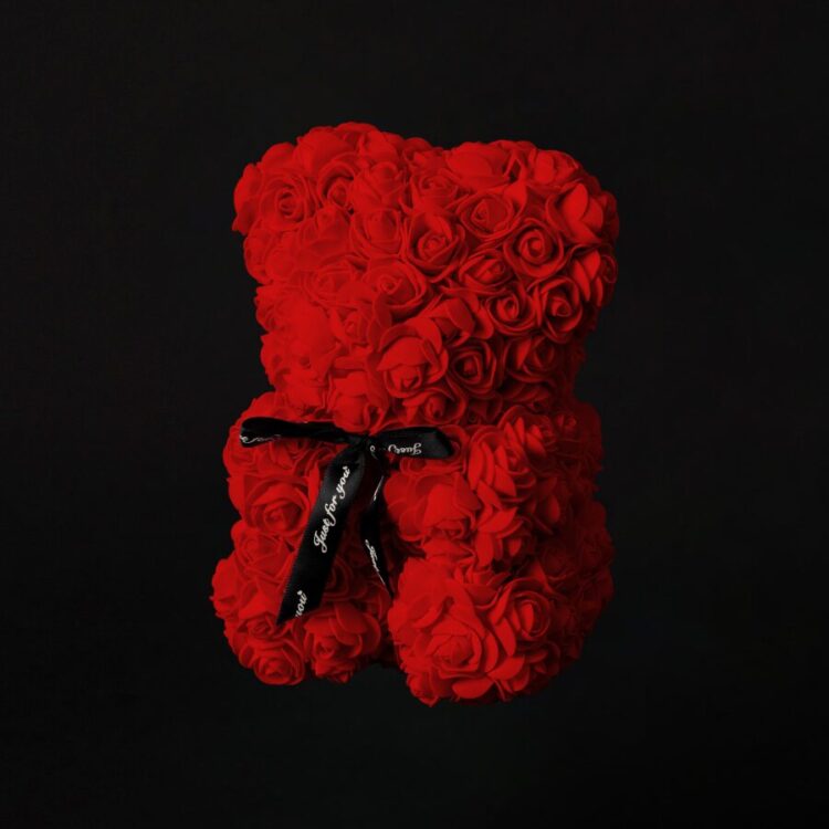 Flower Teddy Rojo