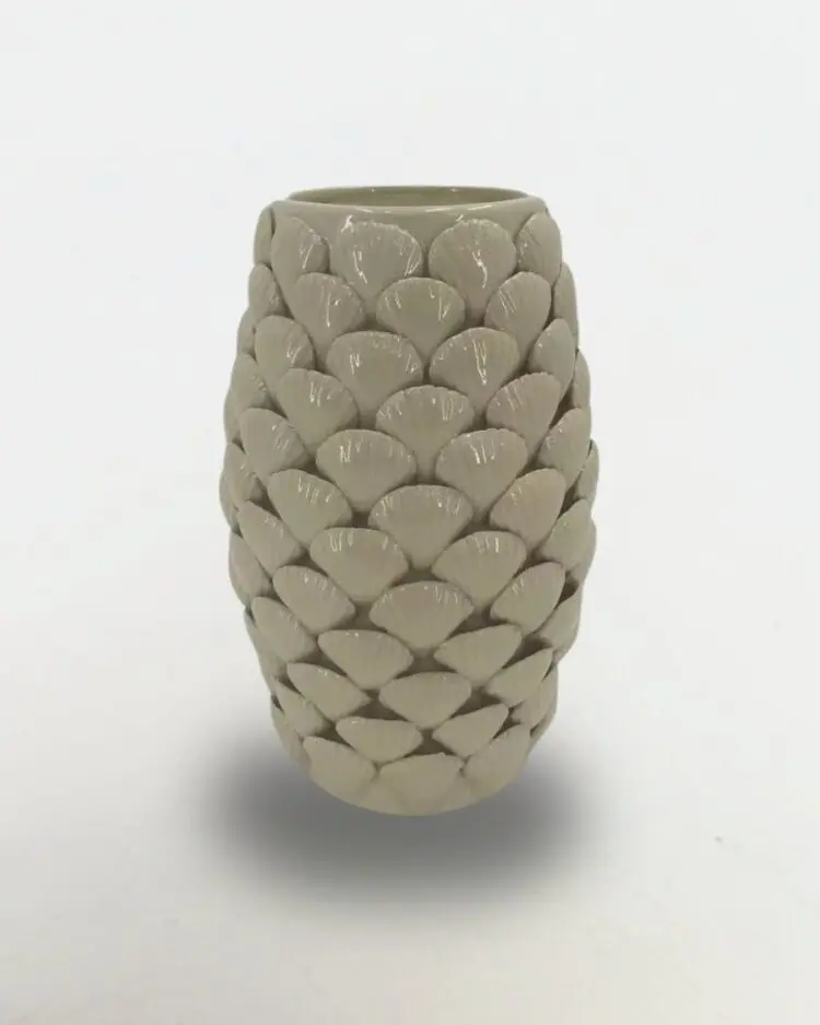 Large Ivory Scale Vase