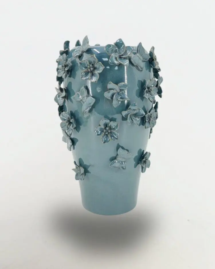 Azure Bloom Vase
