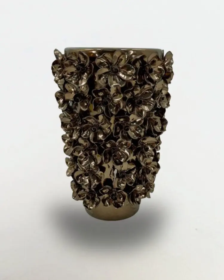 Obsidian Bloom Vase