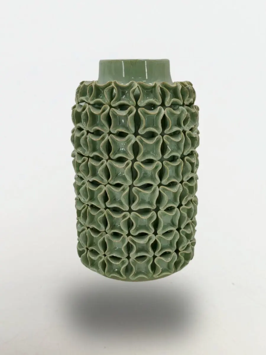 Mint Geometry Vase