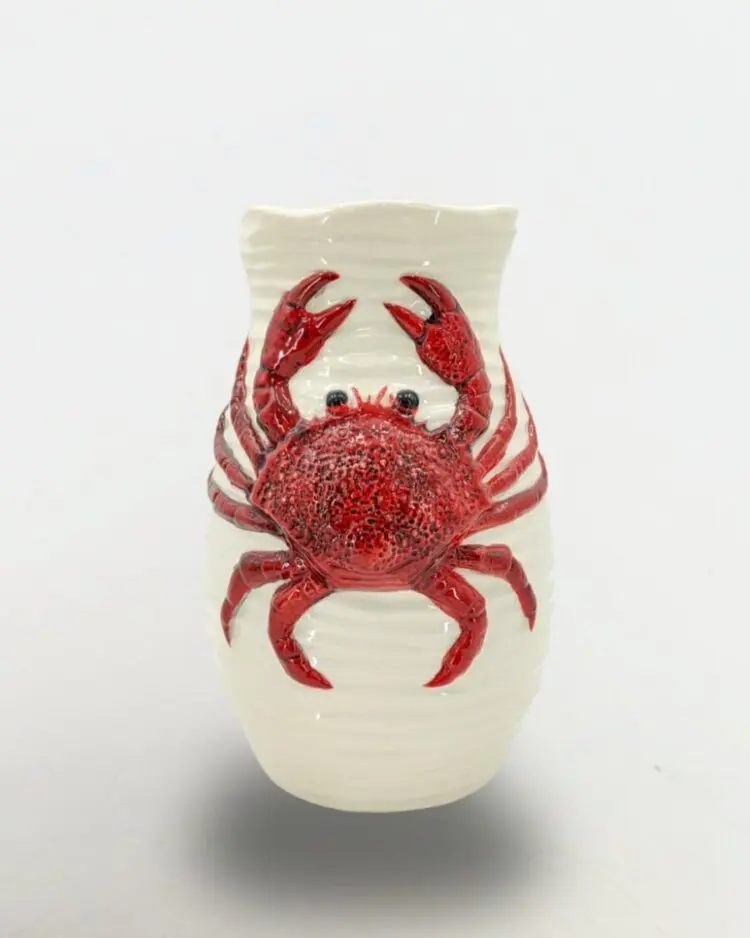 Scarlet Crab Vase