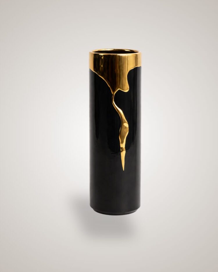 Jarrón Ébano Doré