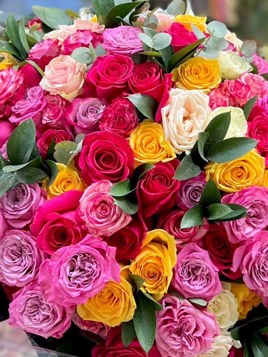 120 Roses Happiness bouquet - Imagen 2