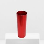 Jarrón metalizado rojo (para ramos de 15-25 tallos) +10,00&euro;