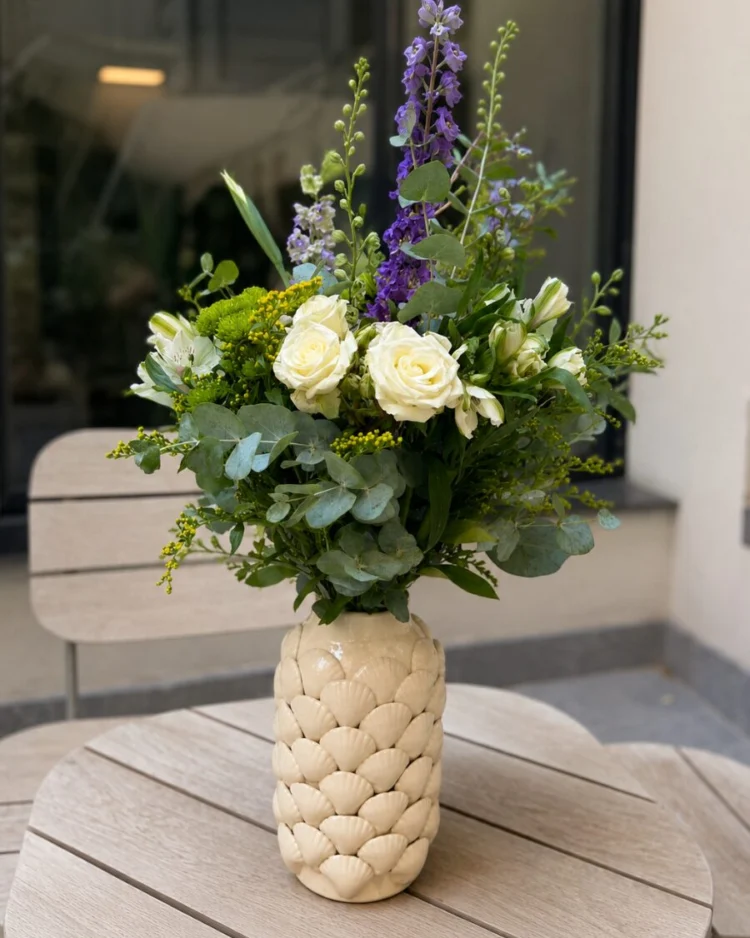 Sublime Bouquet in Ivory Scale Vase