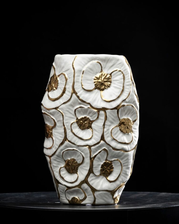 Jarrón Flor de Nácar Mediano