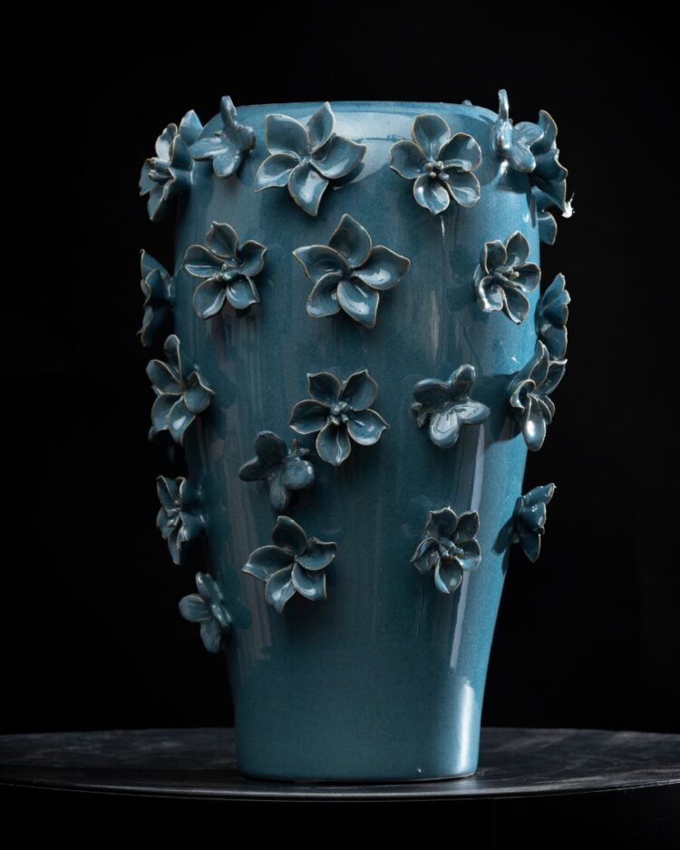 Jarrón Blossom - Azul