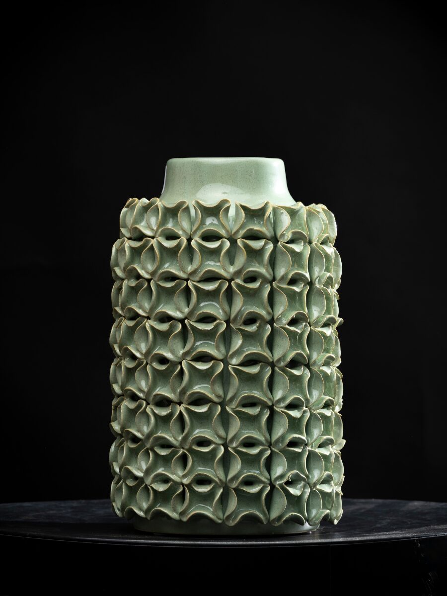 Jarrón Mint Geometry