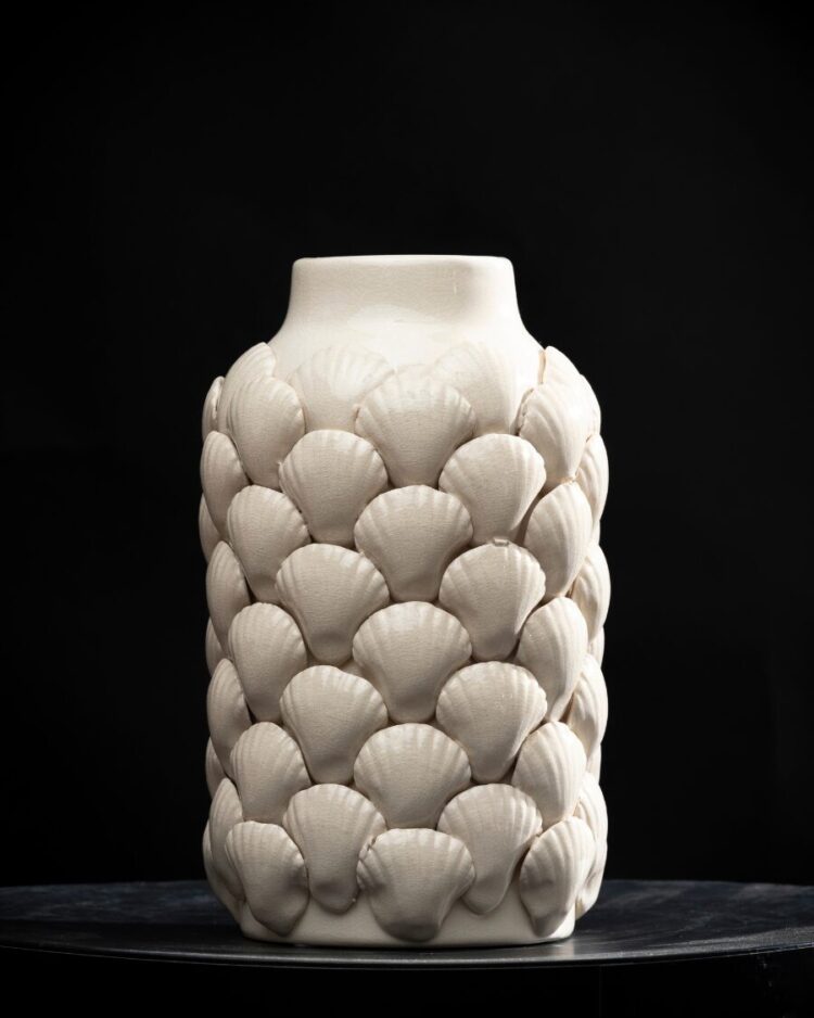 Jarrón Shells Beige