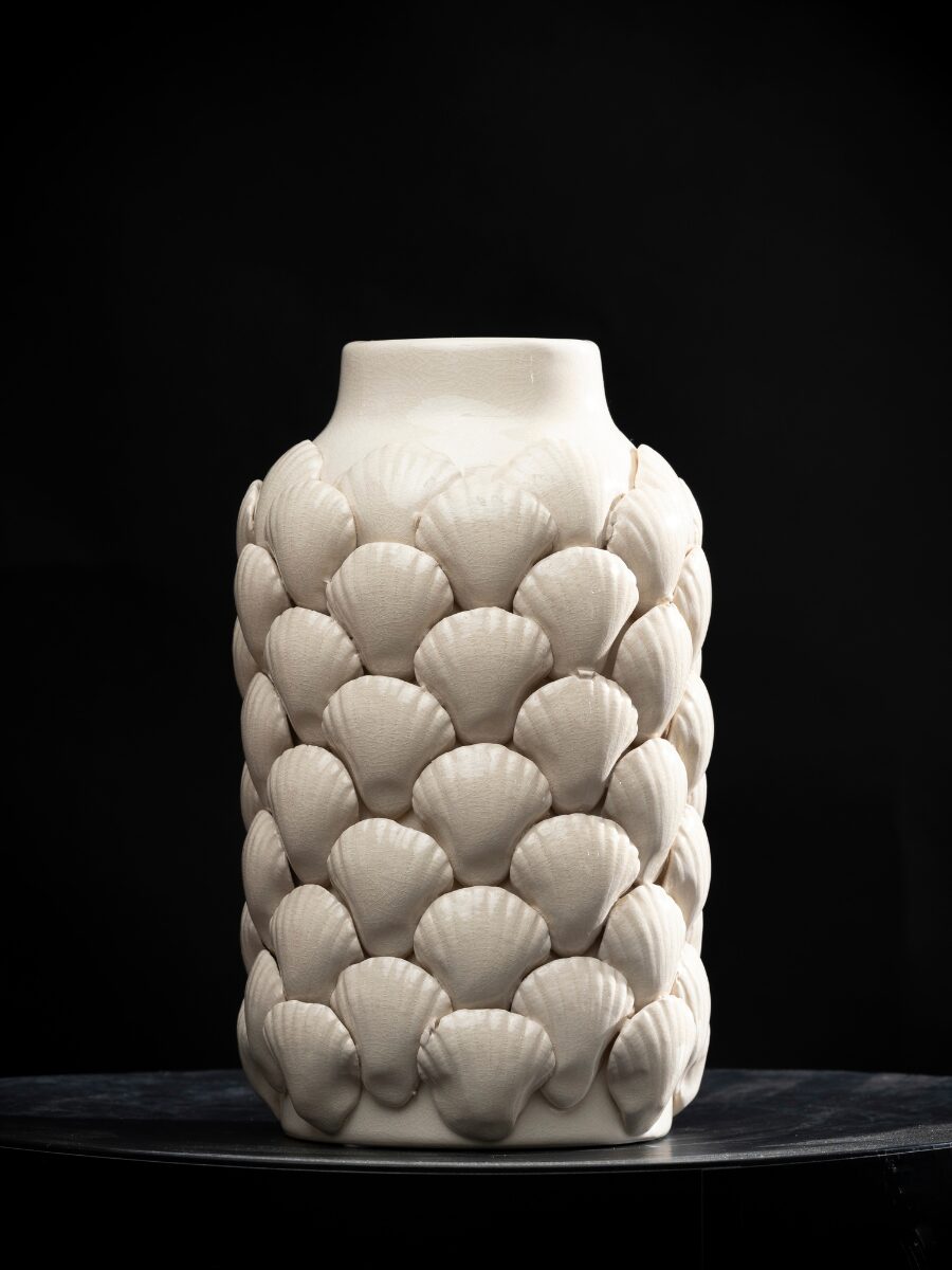 Jarrón Shells Beige